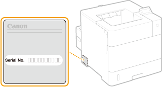 illustration of how to get your serial number